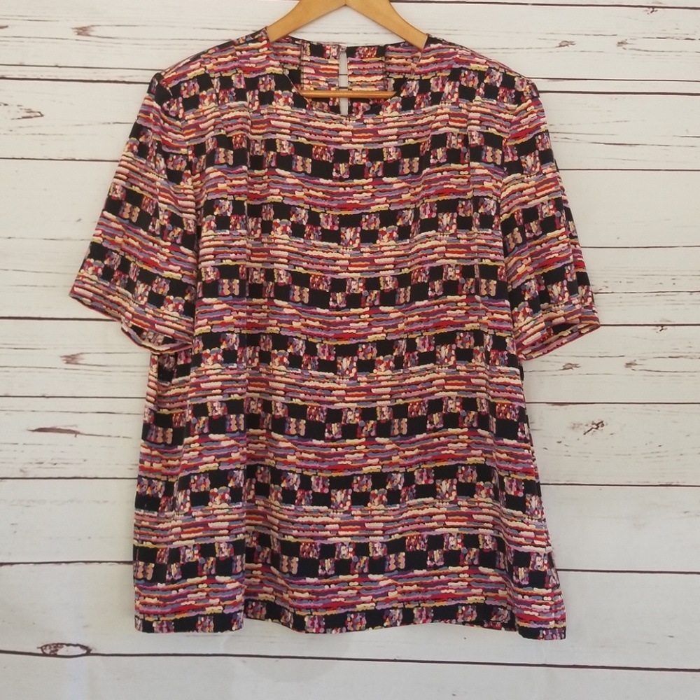 Multi-color Patterned blouse - Picture 2 of 4